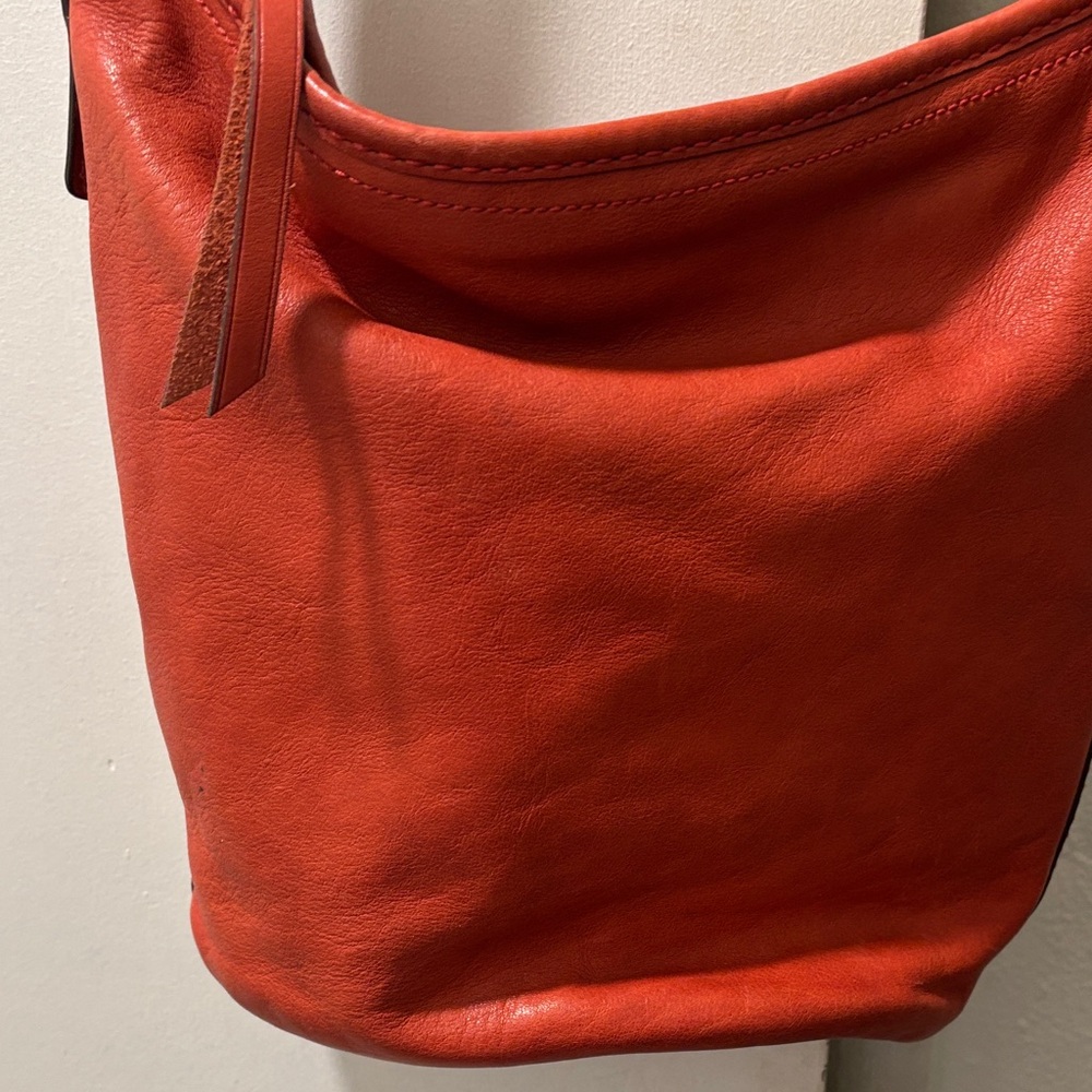Coach 11422 dark Orange Leather Shoulder Bag - Picture 8 of 16
